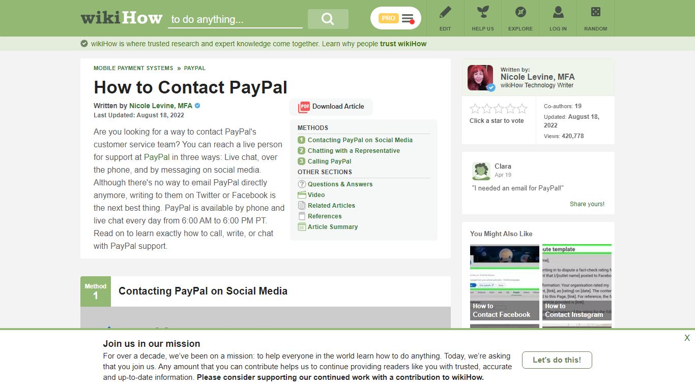 3 Ways to Contact PayPal - wikiHow