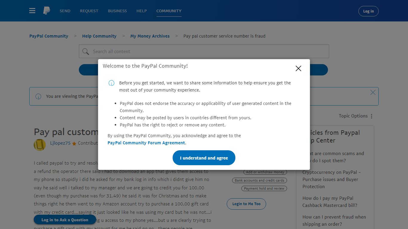 Pay pal customer service number is fraud - PayPal Community